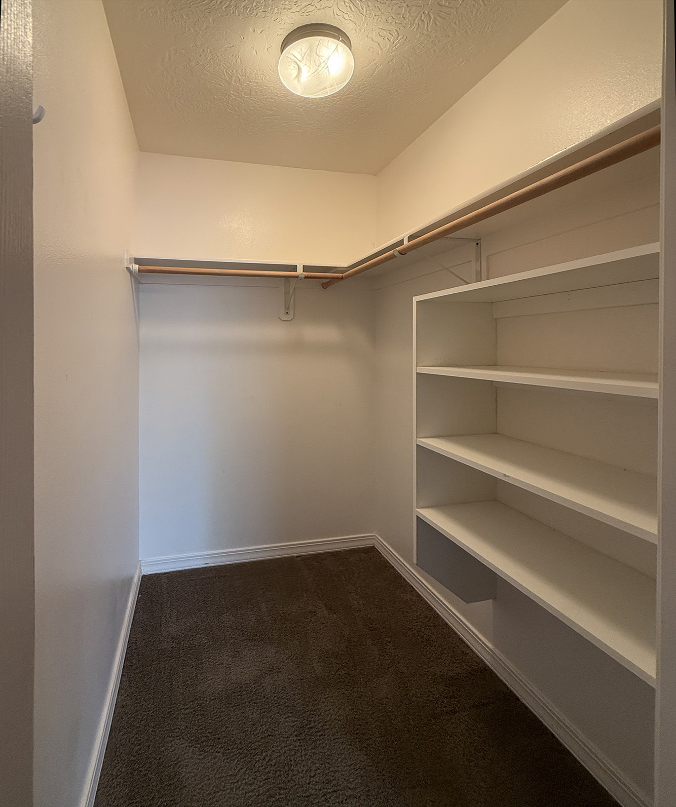 Master bedroom walk-in closet